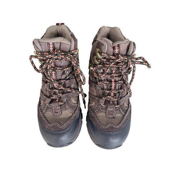 L.L. Bean Kids Waterproof Hiking Boots Size 1 Brown Lace Up Outdoors - Picture 3 of 10